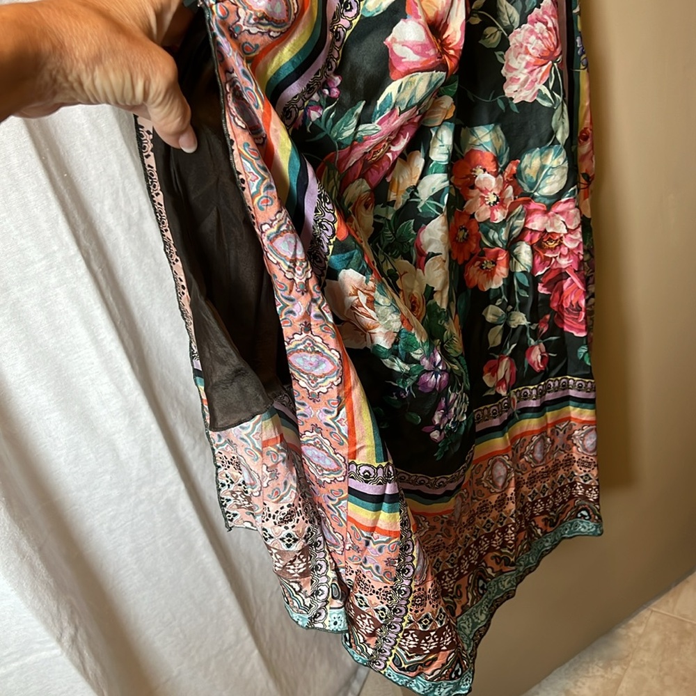 Johnny Was Brenda Silk Floral Maxi Dress NWT - Picture 9 of 10